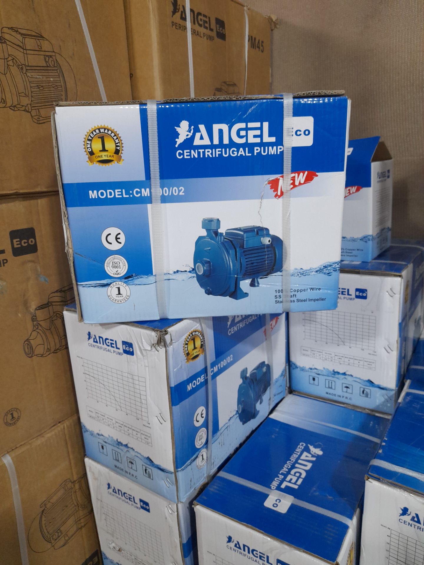 پمپ آب یک اسب بشقابی پروانه استیل، 29 متر، مدل CM100/02 ECO برند آنجل