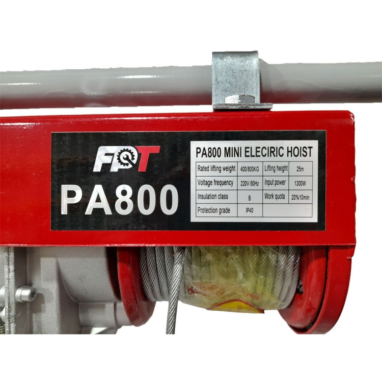 وینچ برقی کارگاهی اف پی تی FPT مدل PA800 طول 25 متر